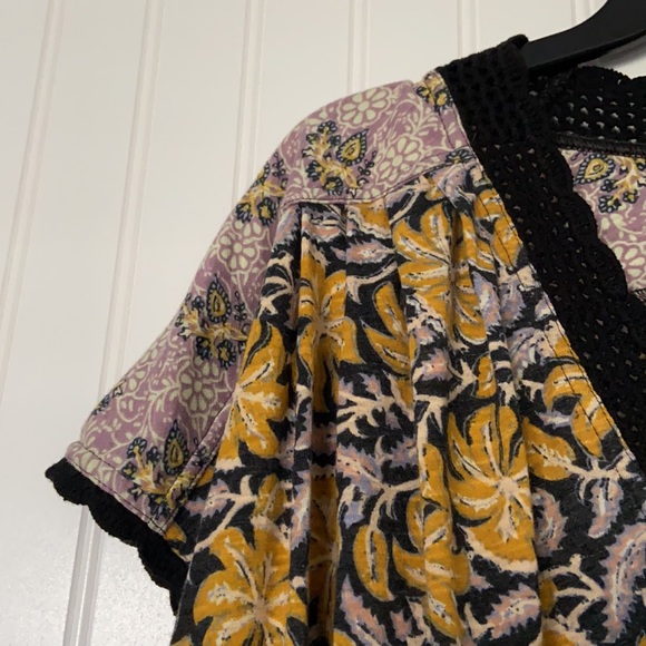 Free People Leilani Print Crop Top Size Large - Picture 4 of 5